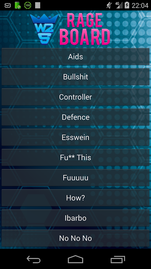 W2S Rageboard Screen 3