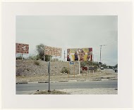 Weg bij de Caracasbaai met verkiezingsposters voor de FOL (Frente Obrero Liberashon), Curaçao