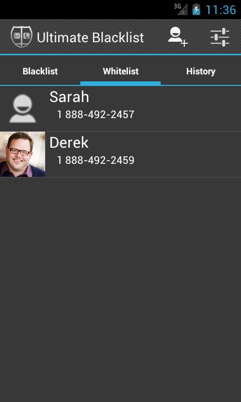 Call Blocker PRO Screen 2