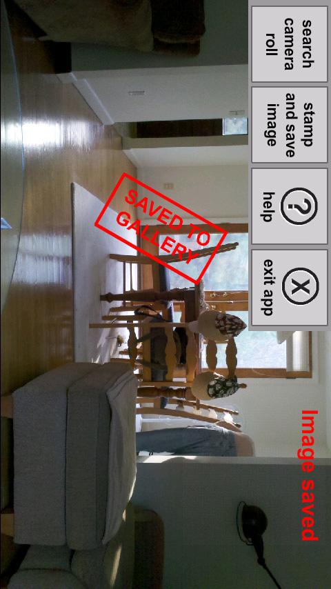 Android application Camera Roll Example screenshort