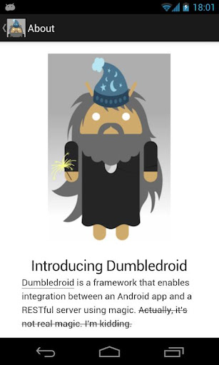 【免費程式庫與試用程式App】Dumbledroid Example-APP點子