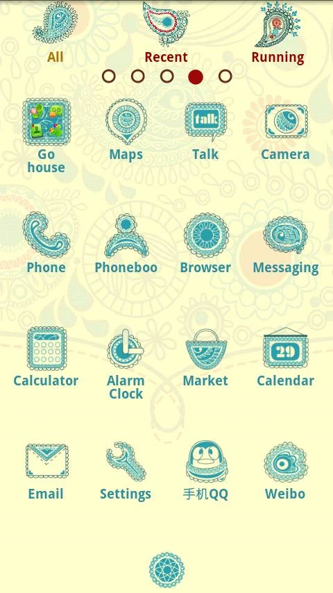 Retropatterns Theme GO Launche - screenshot