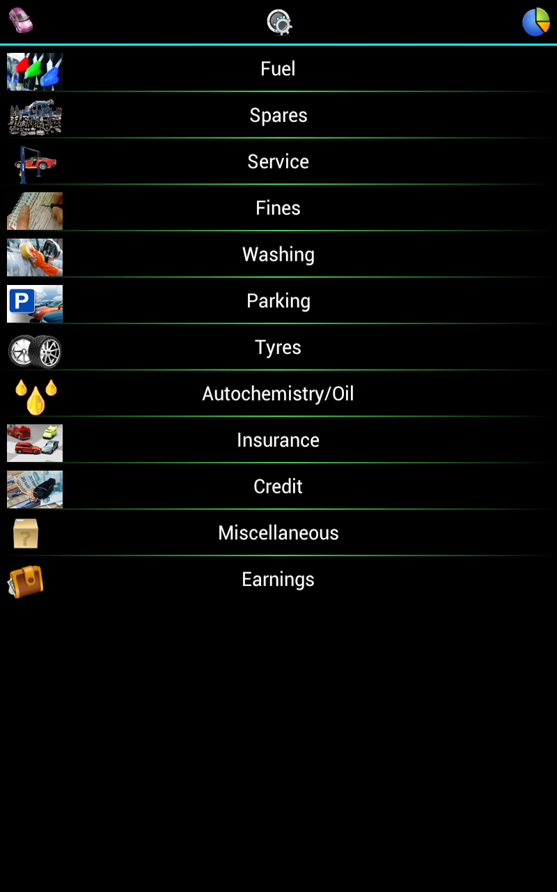 Android application AutoControl Pro screenshort