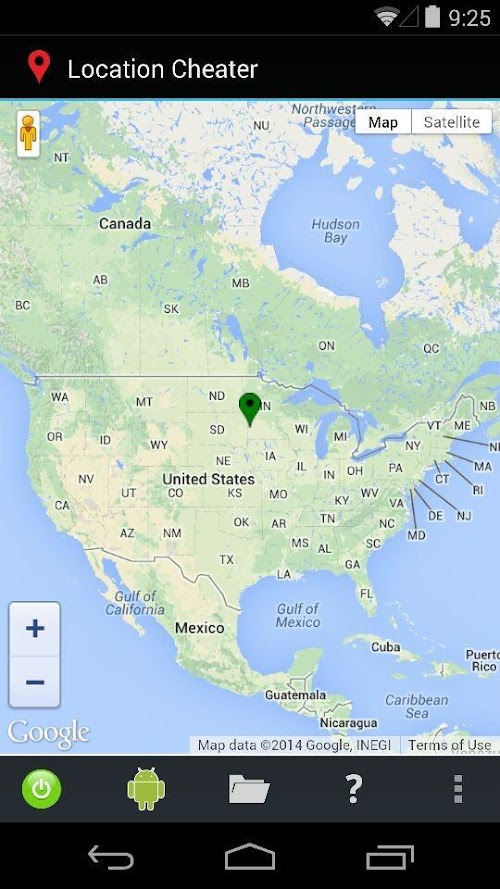 Android application Location Cheater screenshort