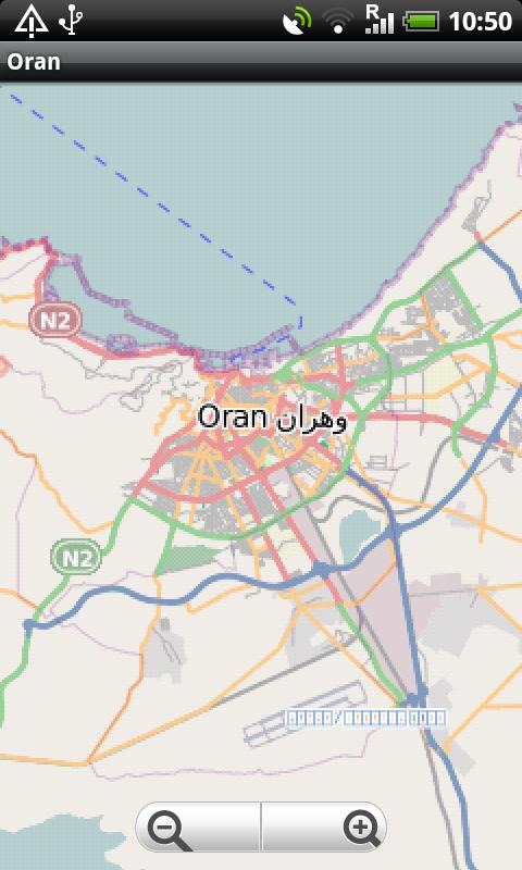 Android application Oran Street Map screenshort