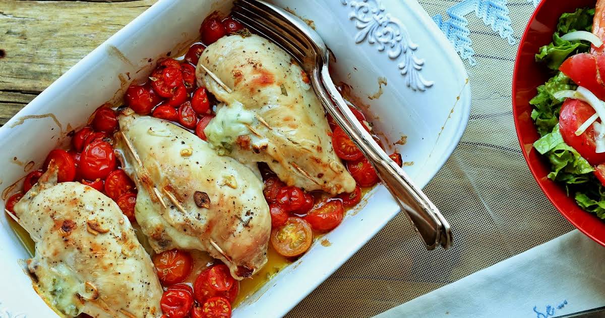 Baked Chicken Breast with Stuffing Recipes Yummly