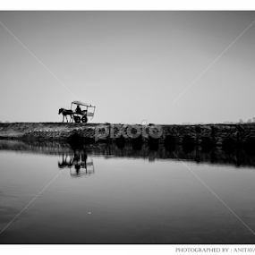 Returning Home by Anitava Roy - Black & White Street & Candid