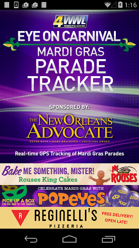 WWL Mardi Gras Parade Tracker