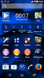 Polygons Blue Xperien Theme poster 7