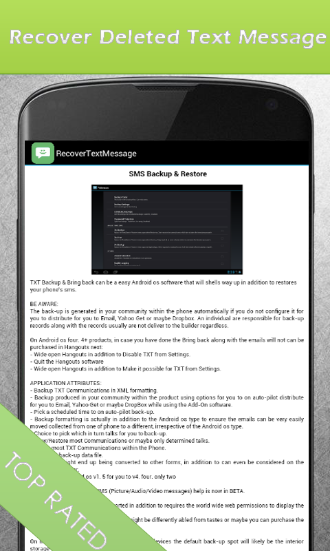How to recover deleted text messages from an Android ...