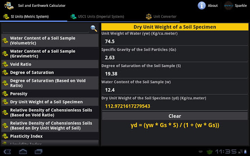 【免費書籍App】Soil & Earthwork Calc. Tablet-APP點子