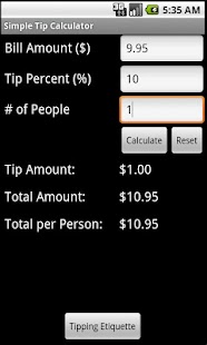 Free Download Simple Tip Calculator APK for Android