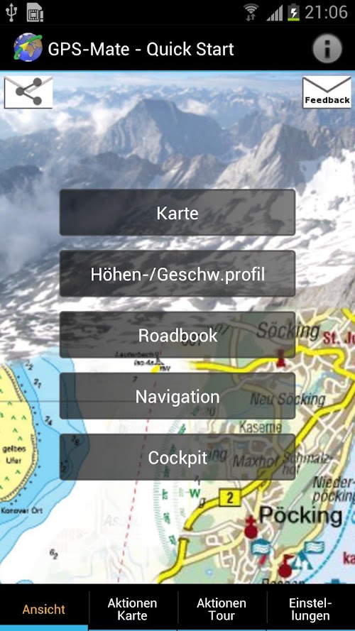 Android application GPS-Mate (Outdoor Navigation) screenshort