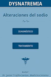 Captura de pantalla de la aplicacion Android Dysnatremia