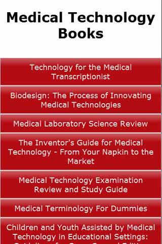 Medical Technology Books