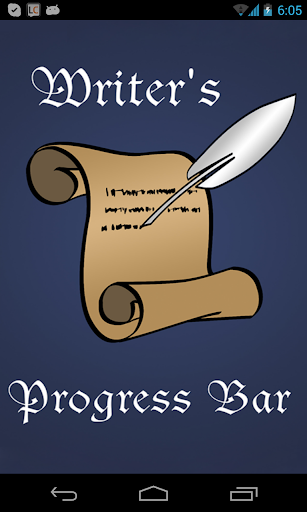 Writer's Progress Bar Silver