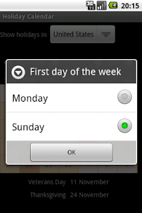Free Holiday Calendar APK for Android