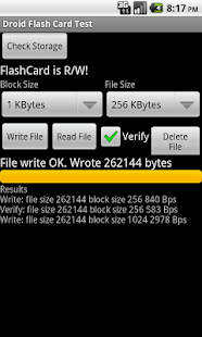 Droid Flashcard Test Screenshots 1