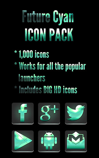 Future Cyan - Icon Pack