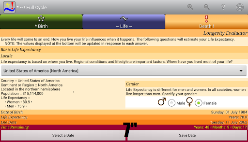 【免費生活App】*~! Full Cycle Lite Biorhythm+-APP點子