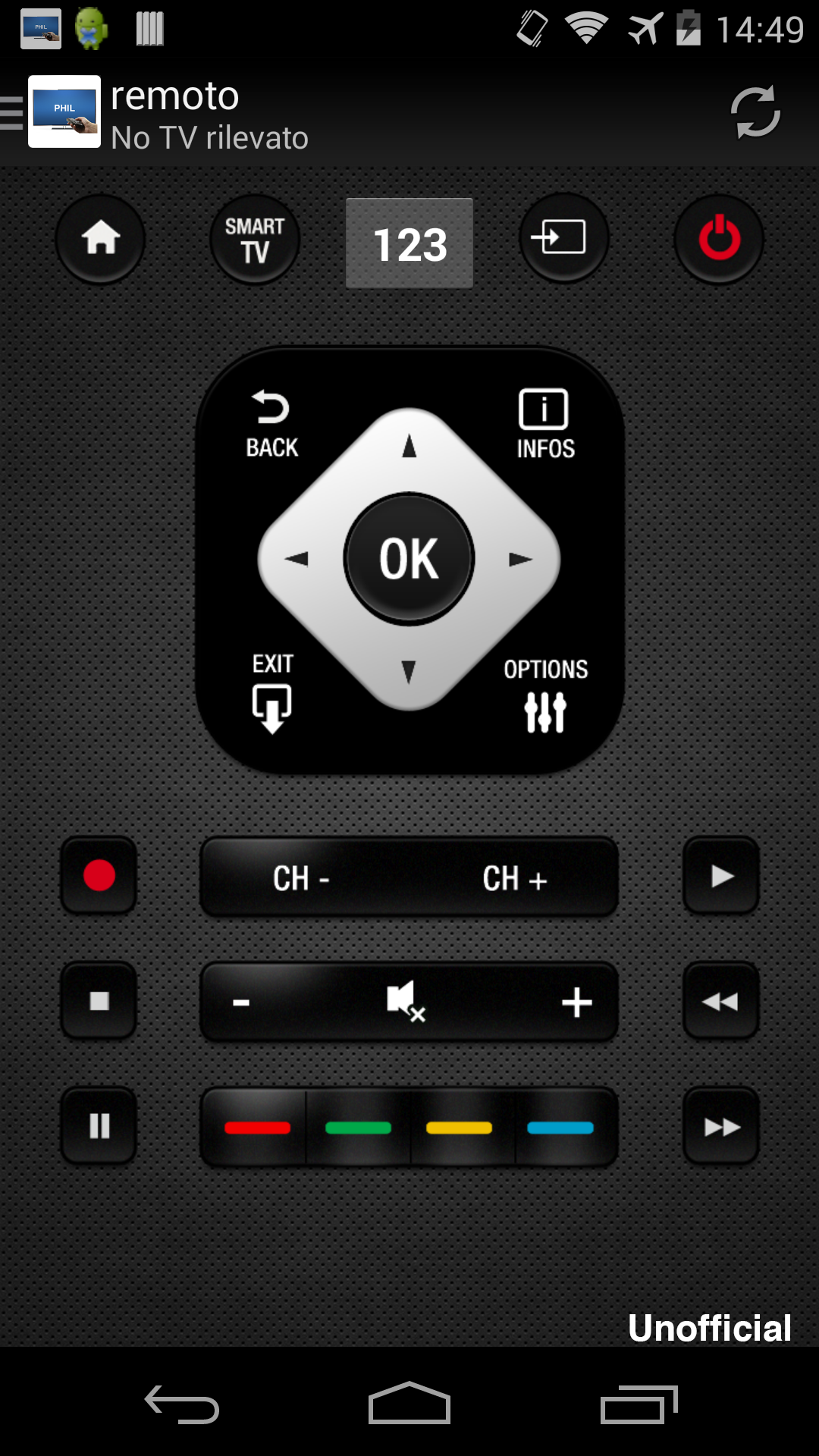 Android application Remote for Philips TV screenshort