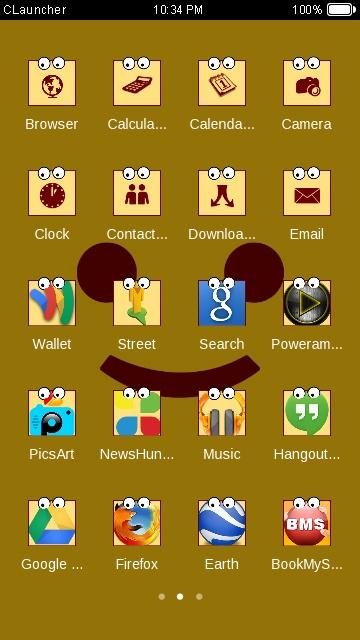 Simple Smile C Launcher Theme Screen 3