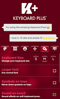 Burgundy Keyboard Theme APK Gambar Screenshot #6