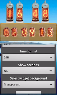 download Nixie Tube Clock Widget free