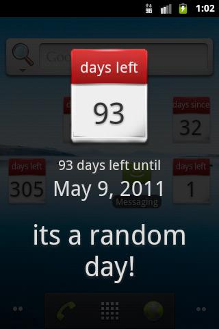 Days Left Widget Screen 3