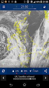 Sat24, Weather satellite screenshot for Android
