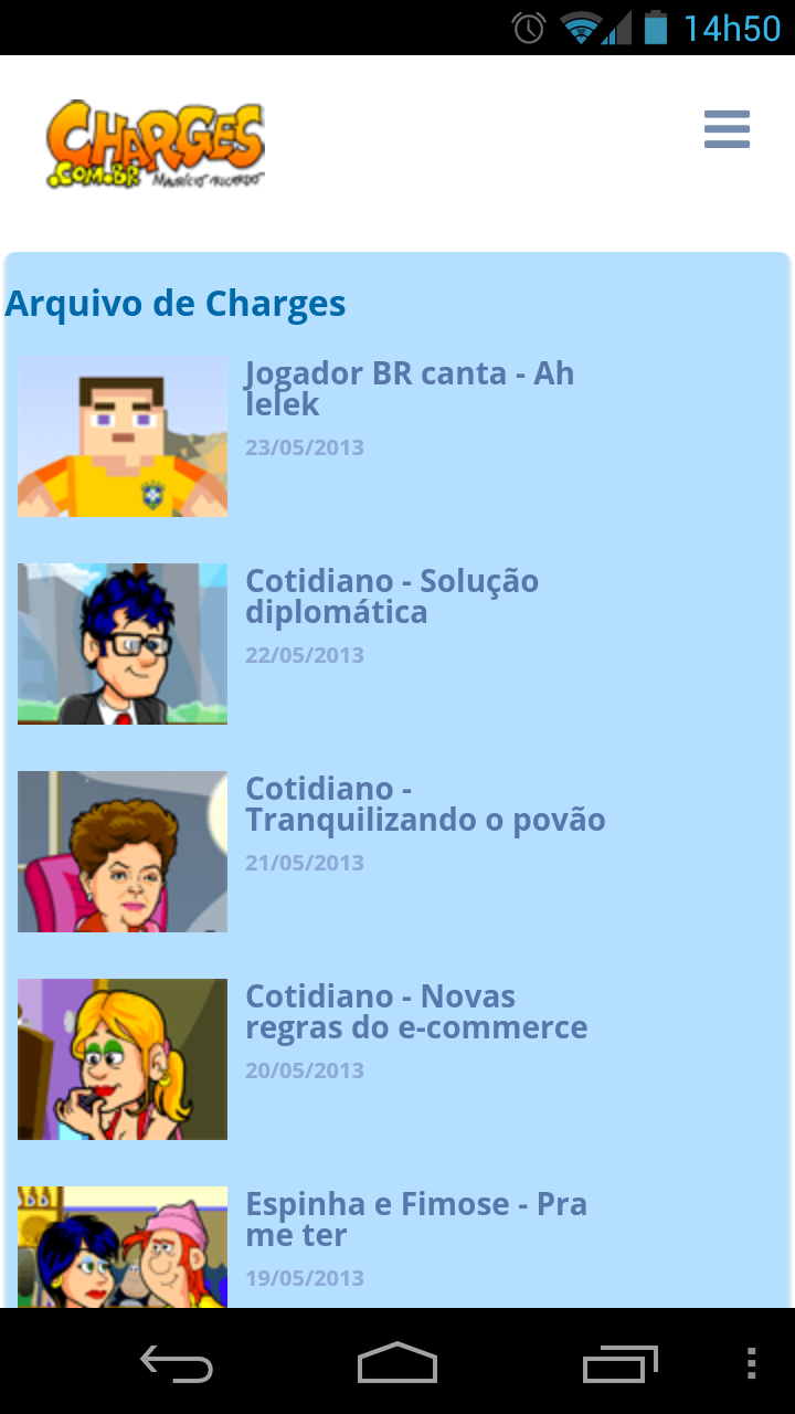 Charges.com.br Screen 2