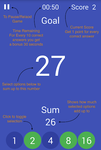 Binary Maths Game