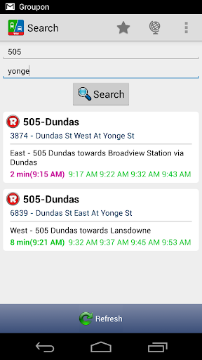 【免費交通運輸App】Toronto Live Bus Schedule TTC-APP點子