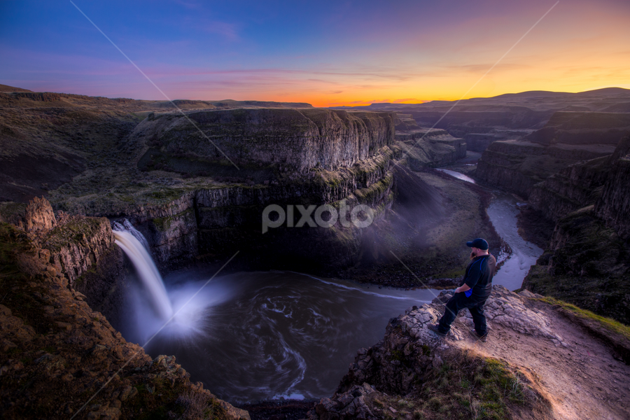visit to the falls by Nick Page - Landscapes Caves & Formations