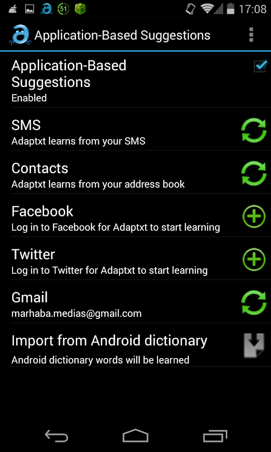 Adaptxt Keyboard - screenshot