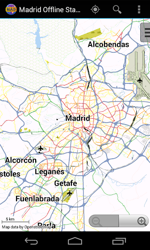 Madrid Offline City Map