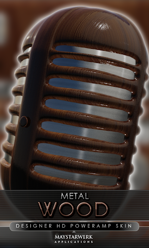 metal wood power amp skin