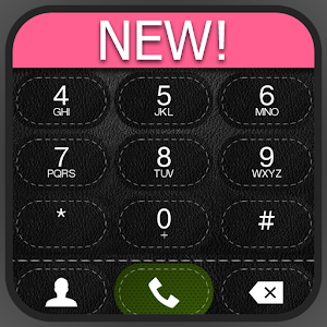 exDialer A-Black Leather theme