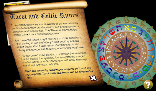 Wheel of Rame tarot and runes