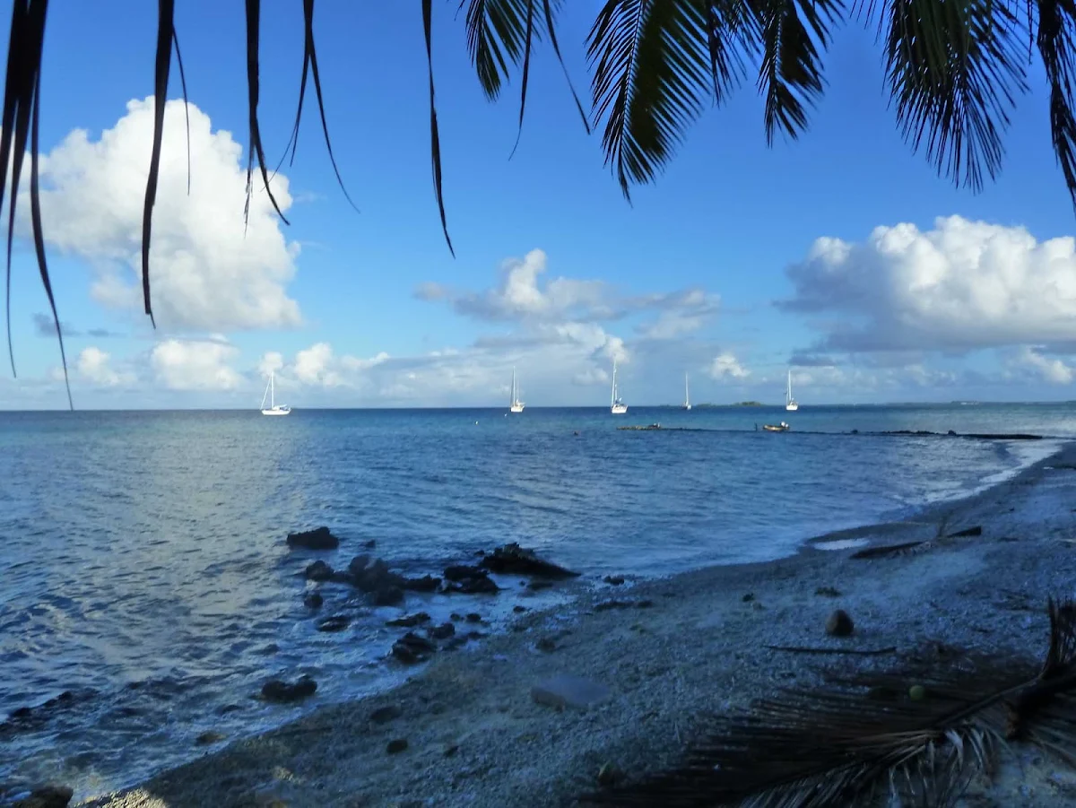 suwarrow-cook-islands - Suwarrow Anchorage on Suwarrow, the Cook Islands.
