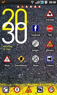 Free Download Roadsign GO Launcher Ex Theme APK