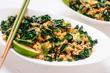 Spicy Kale and Coconut Fried Rice