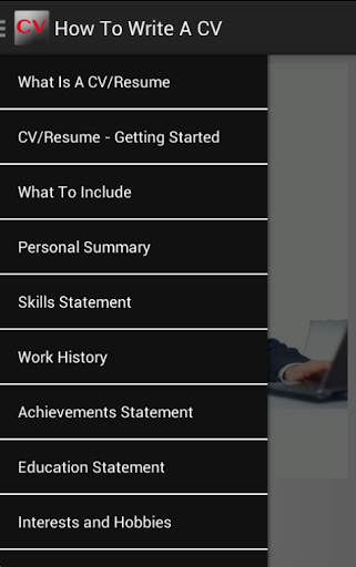 How To Write A CV