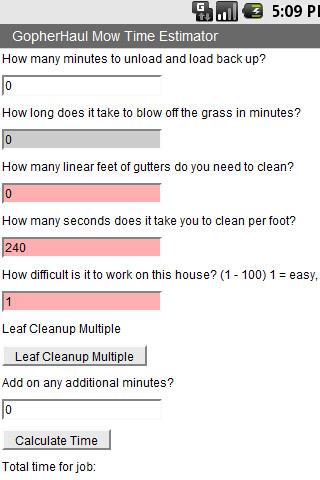 Mow Time Lawn Care Business Screen 2