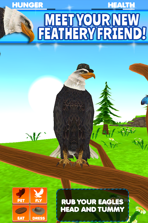 Android application Virtual Pet Eagle screenshort