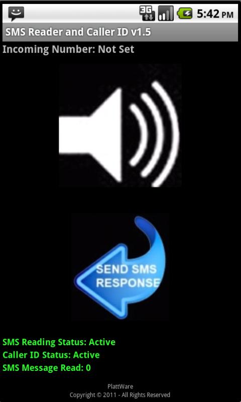 SMS Reader Screen 2