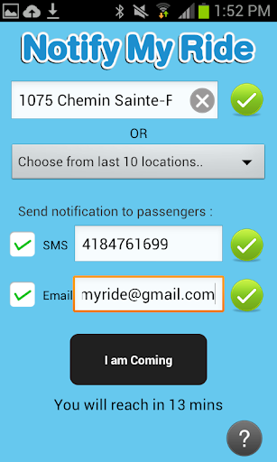 【免費交通運輸App】Notify My Ride - Carpool apps-APP點子