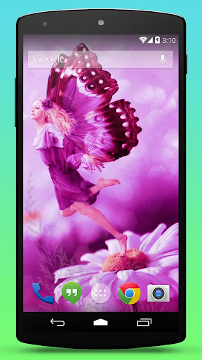 Pink Fairy Live Wallpaper