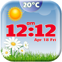 Spring Weather Clock Widget icon
