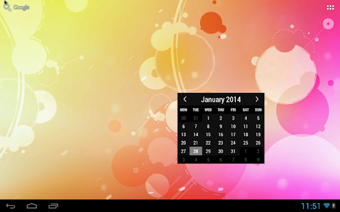 download Month Calendar Widget free